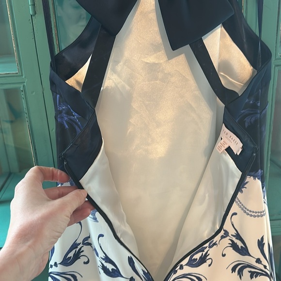 Ted Baker Molliat Blue Shift Dress with Bow Back - like new! - Picture 7 of 7